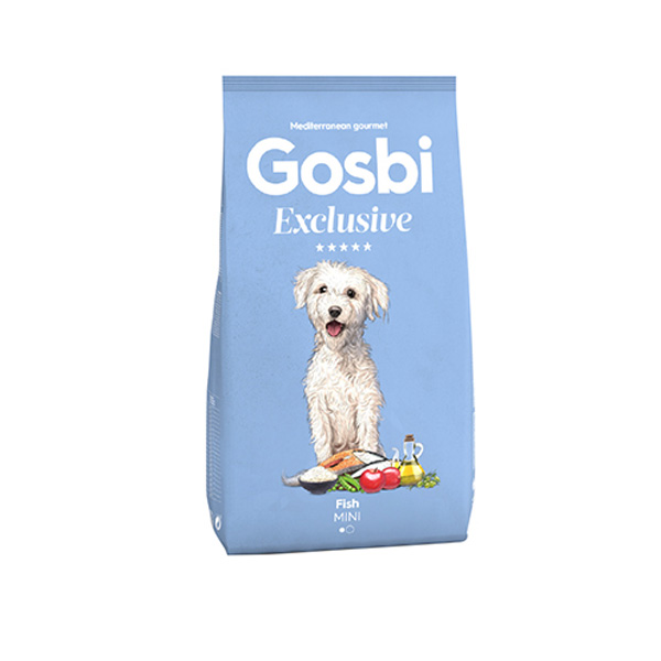 GOSBI גוסבי אקסלוסיב לכלב בוגר סלמון ודגי ים מיני