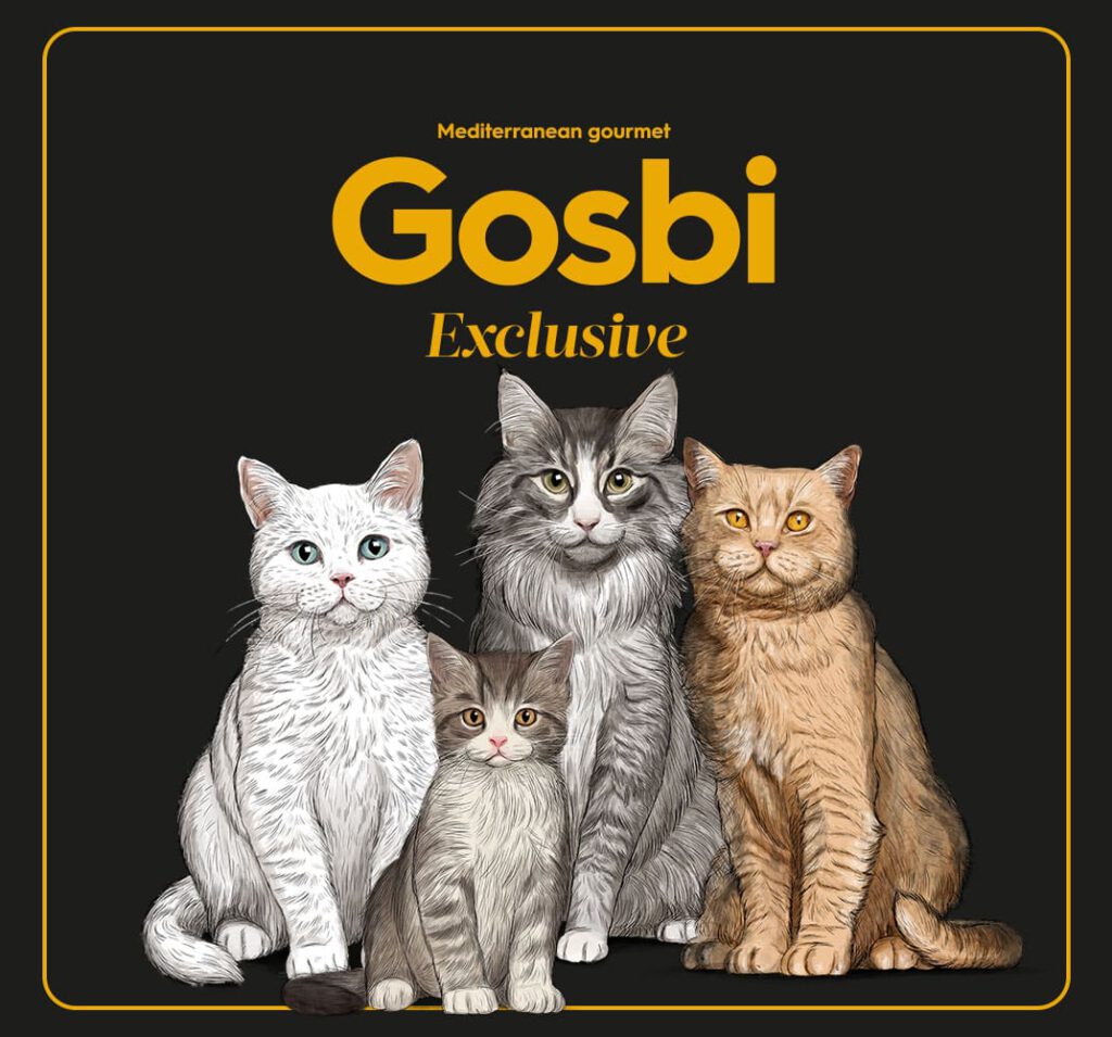 GOSBI – גוסבי לחתול בוגר בטעם עוף סלמון וטונה
