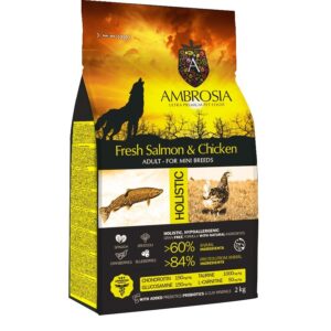 AMBROSIA - אמברוסיה  עוף וסלמון 6 ק"ג גזע קטן